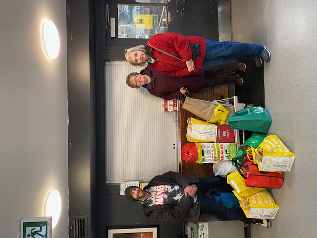 Helping our community partner Youth Without Shelter support youth with Easter food donations.