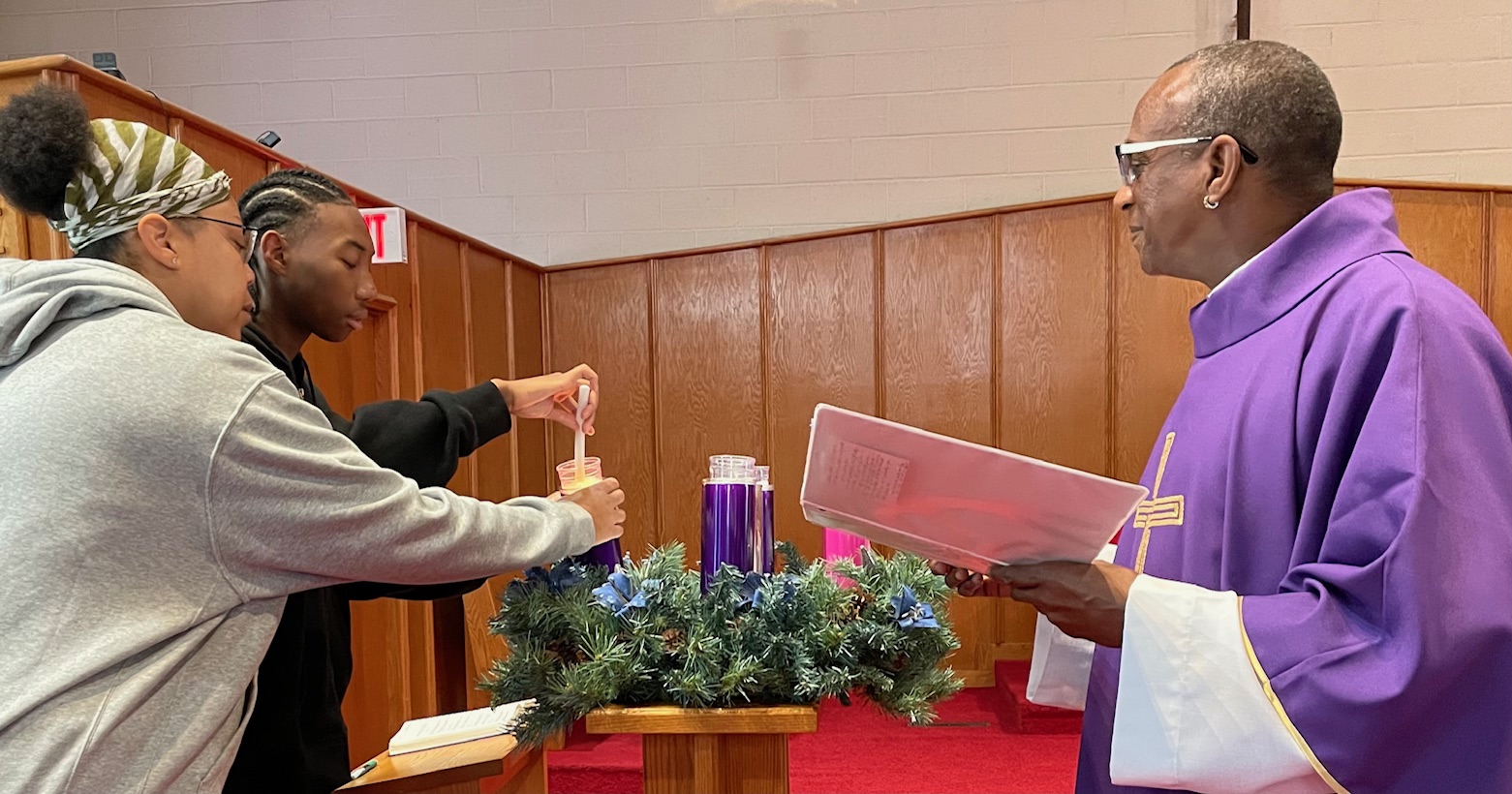 Advent Candle Lighting 2025